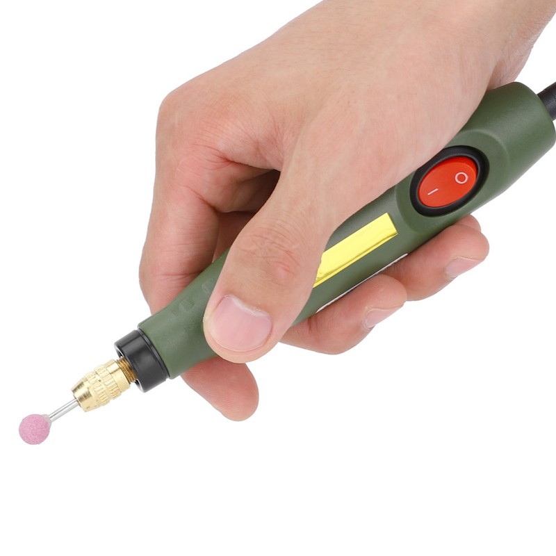 19Pcs Electric Grinder Machine Set Mini Adjustable Speed Hand Tool