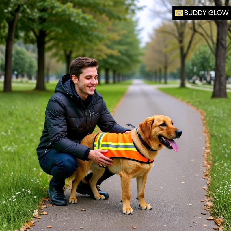 Reflective Dog Vest. Hi Visibility Blaze Orange Hunting Safety Vest