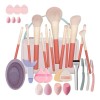 Kit De Maquillaje Brocha Y Herramientas Cosmticas 33 Pieza Esponjas