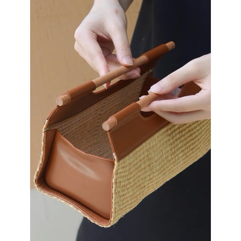 Rattan Tissue Box Cover,Wicker Tissue Box Holder,Rectangle Guest Bathroom