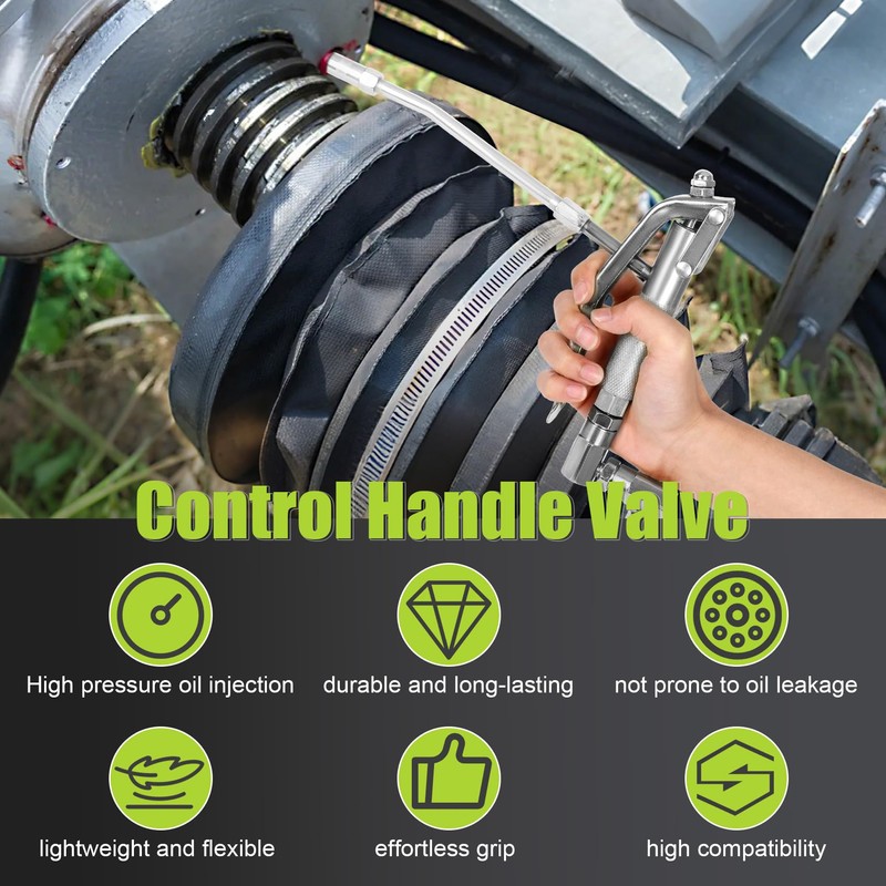 Control Handle Valve - Designed Specifically for Grease Pumps, Heavy-Duty