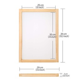 Pllieay 6 Pieces Wood Silk Screen Printing Frames, 10 x 14 inch Paper Making Screen Frame, 110 White Mesh for Screen Printing Beginners