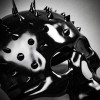 ILOVEMASKS Steampunk Spikes Skull Venetian Masquerade Half Face Mask -
