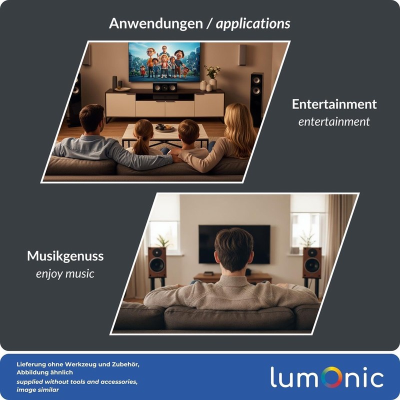 Lumonic Lautsprecherkabel | 10m Transparent | 2X 2,5mm² CCA |
