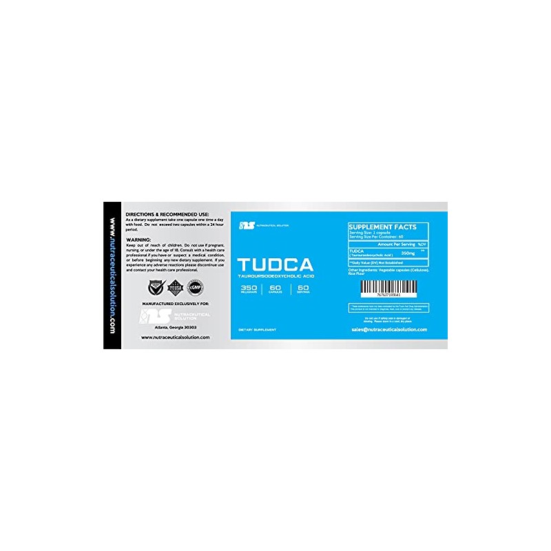 TUDCA | 350mg per Capsule x 60 Capsules | Nutraceutical