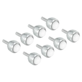 PATIKIL Roller Ball Transfer Bearing 1/2", 8 Pack Load 6.6lbs Stud Mounted Nylon Ball Rotation Caster Unit for Conveyor Roller Stand Transmission