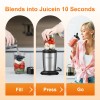 KOIOS Personal Blender 900W Shakes Smoothies Vegetable Fruit Countertop Blenders