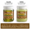 Aceite De Coco Y Orégano Prensado En Frío 100 Natural