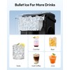 EUHOMY Countertop Ice Maker Machine with Handle, 26.2lbs Per Day,