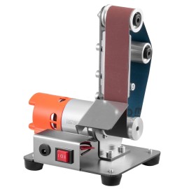 7-Speed Adjustable 3-in-1 Mini Belt Sander 13" X 1.2" Sanding Belt 2.75" Grinding Polishing Wheel Combo Forward/Rev D0100X3NJWJSandbelt Size: 13x1.2 inch, Sanding Pad Size: No Pads