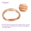 DMiotech 3.0mm x 4mm Long 2.0 M Refrigerator Copper Pipe
