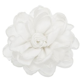 PATIKIL Rose Flower Hair Clips, Fabric Brooch Pins for Women Wedding Party Dance Dress Clothes Accessories Valentine's Day Gifts, White