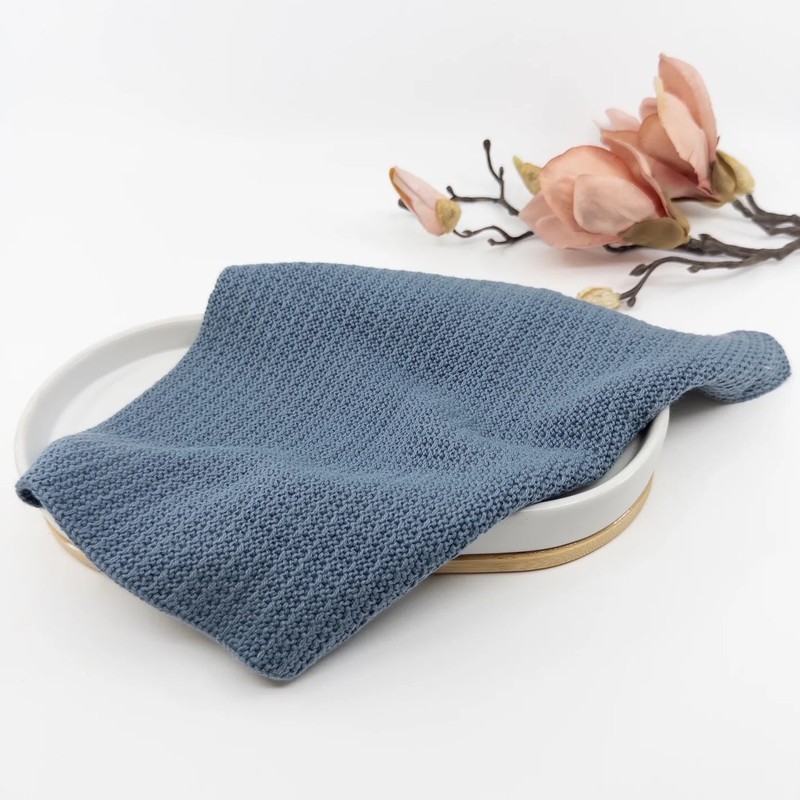 Ecovask Face Cloth 3pk Organic Cotton, Storm