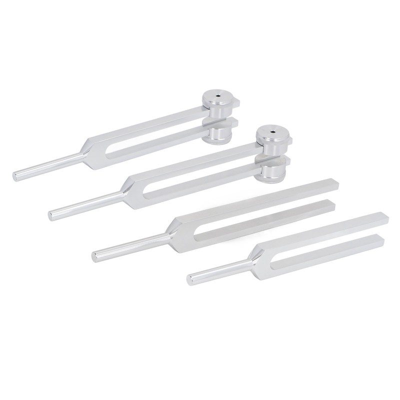 Resonance Tuning Forks Healing Set C128Hz 384Hz C256Hz OM136.1Hz Weighted