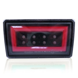 GAZOZ PERFORMANCE F1 Clear Lens LED Rear Fog Light Kit - Plug and Play Brake Light Compatible With 2015-2021 Subaru WRX STI Red Bar - Functions as Tail Lamp & Brake Lamp