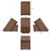 Cangshan Empty Knife Block, 16-Slot Organizer, Flat Top (Acacia Wood)
