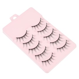 NOLITOY False Eyelashes 5 Pairs Lashes Thick Volume Natural Look Dense and Multi-layer 3d Lash Set for Women