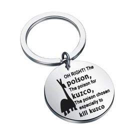ENSIANTH Kuzco’s Poison Gift Llama Potion Keychain Emperors New Groove Gift (Oh Right CA)