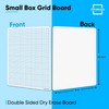 SCRIBBLEDO Dry Erase Graph Whiteboard 9" x 12" Double Sided