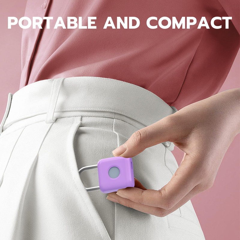 Fingerprint Padlock eLinkSmart Gym Locker Lock for Girls Women with