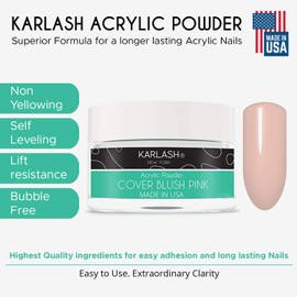 Karlash Professional Acrylic Powder 2 oz (Cover Blush Pink 2 oz)