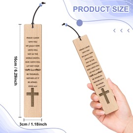 Inspirational Christian Gifts Bible Verses Bookmarks Religious Gifts for Women Men Scripture Gifts Wooden Bookmark Reading Lovers Gifts Motivational Gifts Scripture Bookmarks for Daughter Son