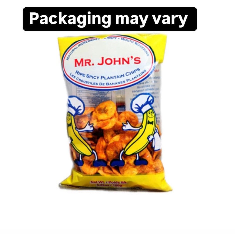 Mr john's ripe spicy plantain chips/150g, (Pack of 16)