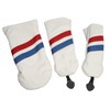 3PCS Golf Club Head Cover for Driver Fairway Woods Headcovers