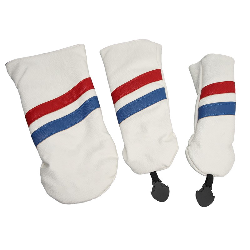 3PCS Golf Club Head Cover for Driver Fairway Woods Headcovers