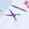 Acrylic Rainbow Stapler Tape Dispenser Scissors Set Heavy Duty Office