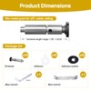 HOPUMTAN 10 Pack Black Swageless Cable Fittings 1/8" Invisible Cable