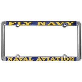 Fly Navy Naval Aviation License Plate Frame, Thin Rim