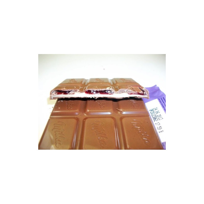 2 Pcs Milka Alpine Milk Chocolate Bars Vanilla Cherry Cream