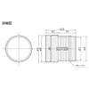 Nasta KS-150PSA Pipe Extension Sleeve, Inner Diameter 6.0 inches (152