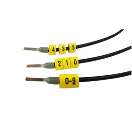 OznaczTo Cable Labelling Clip - Cable Marker - Packed in a Plastic Box with 10 Chambers (1000 Pieces - Cable Markers "0-9" - Size 0.75 mm²)