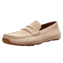 Coach Men's Luca Suede Driver Loafer, Taupe, 9