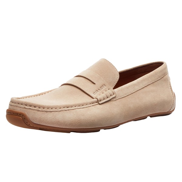 Coach Men's Luca Suede Driver Loafer, Taupe, 9