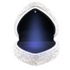 Naimo Full Rhinestone Heart Shaped Ring Box Velvet Holder Jewelry