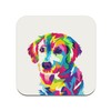 Cork Coaster - Puppy Labrador Baby Dog Multicolour Cute 1