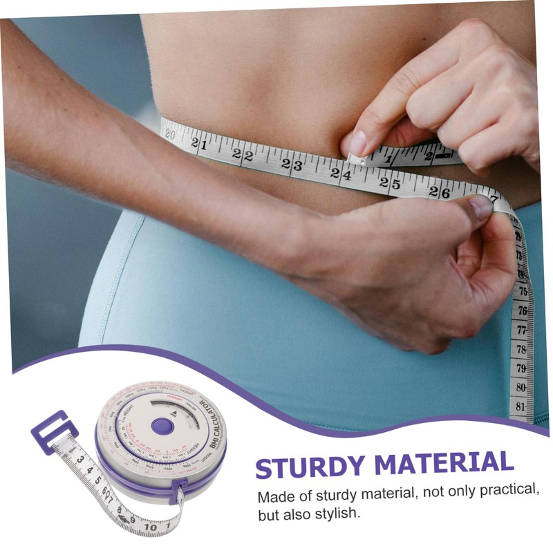 jojofuny Aluminum Tape Measure 2m Retractable Body Measurement Cloth Measuring