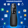 HELLCOOL USB C Presenter with Bag, 2.4 GHz Wireless PowerPoint