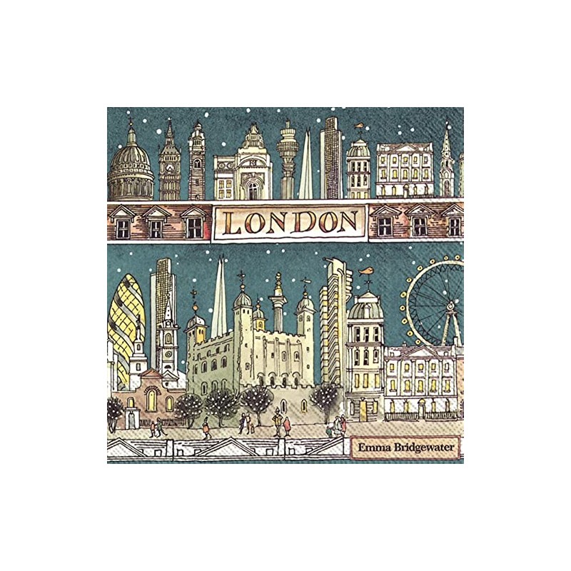 Napkin "London at Night" Pack of 20