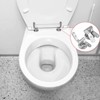 1 Set Zinc Alloy Toilet Seat Lid Hinge Adjustable Replacement