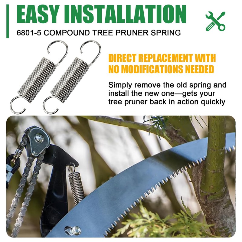 6801-5 Clipper Compound Tree Pruner Spring,2 Pack