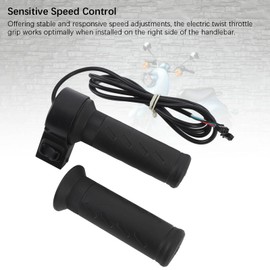 Twist Throttle Grip, Speed Control Ebike Throttle Replacement with Forward and Reverse Gear Withstand Slip Watertightness Full Twist Throttle Ebike with 1.6m Cable