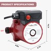 3/4 Inch Hot Water Circulating Pump 3-Speed Circulation Water Pump