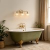 Watyo Bathroom Light Fixtures Gold Vanity Light 3 Light Wall