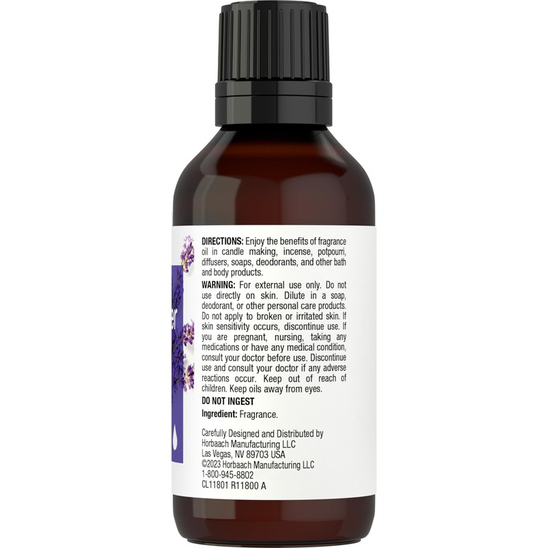 Horbäach Lavender Vanilla Fragrance Oil | 1 fl oz (30ml)