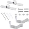 Wbgraceful 2Pcs Downspout Straps 2x3 and Downspout Wall Bracket, Aluminum