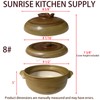 SUNRISE Donabe Hot Pot (Double Lid #8, 3 QT)